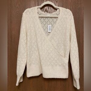 Old Navy Wool Blend Wrap Sweater